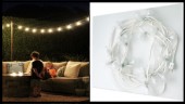 Ghirlanda Luminoasa Alba, de Exterior, Cablu Alb, Lumina calda/rece, Lungime 35 m, cu 3 Led/m, Glob Transparent