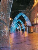 Arcade luminoase de exterior, iluminat festiv Craciun, tunele luminoase, porti luminoase