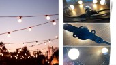 Ghirlanda luminoasa 10 m lungime, becuri led Opace 3w, 1 dulie E27/ml, lumina calda, interconectabila 150 m