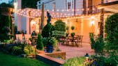 Ghirlanda Luminoasa de Exterior, lungime 30 m, cu 3 Bec/m, Glob Transparent